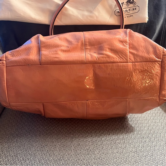 Coach Madison Peachy Patent Leather Satchel - Picture 6 of 11